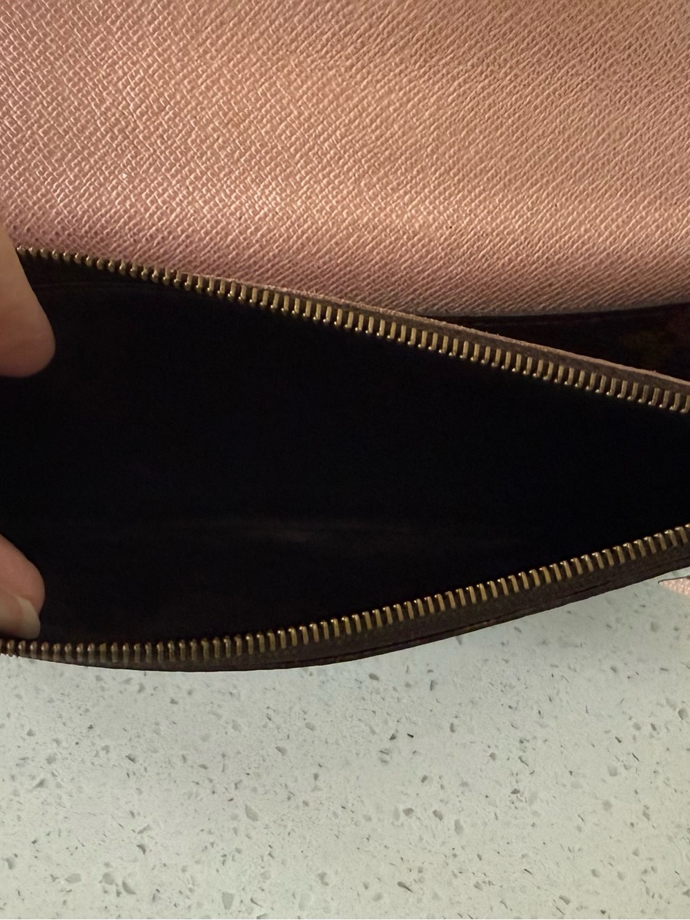 Louis Vuitton Monogram Canvas Emilie Bifold Wallet - Rose Ballerine Interior - Picture 11 of 13